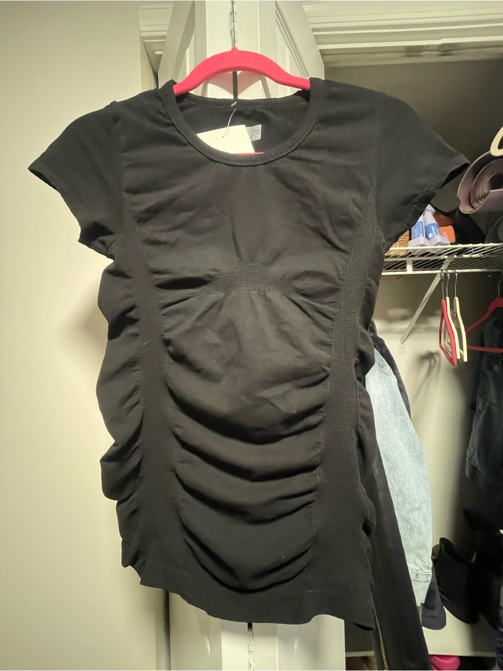 Athleta Ruched Short Sleeve Tee